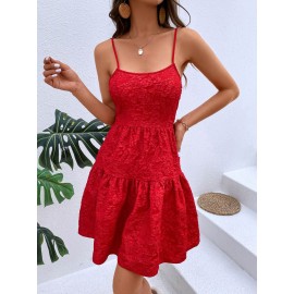 Summer Print Red Halter Dress Summer Print Red Halter Dress