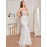 Contrast Mesh Bodycon Splicing Maxi Dress for Wedding Party, Elegant Sleeveless Mermaid Hem Dress for Women