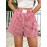 Plaid Elastic Waist Shorts, Casual Shorts For Spring & Summer, Women's Clothing